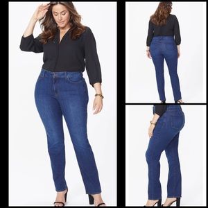 New! NYDJ Marilyn Straight stretch Jeans Sz 20W long 35" inseam!